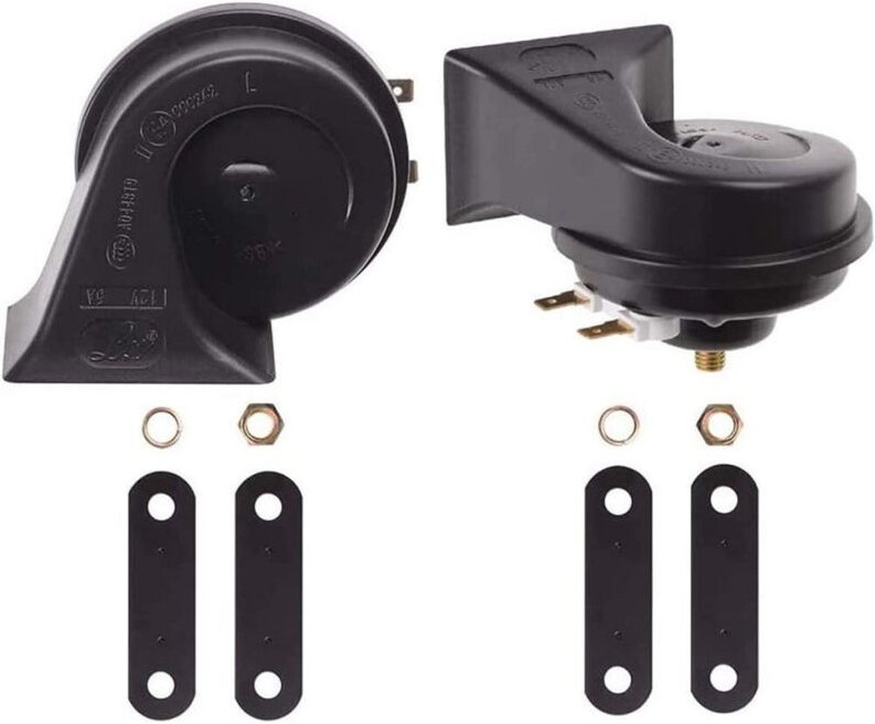 Trade Shop - kit 2 pz double tono clacson court of universal segnalation auto camion motor -