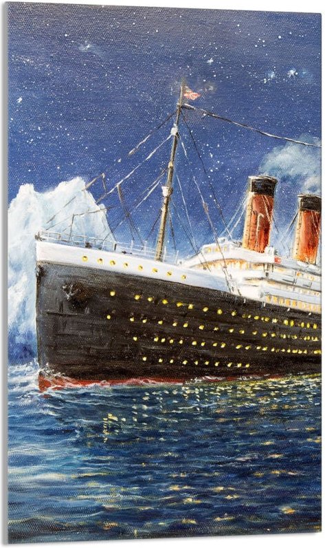 Glasschneidebrett 30x52 Titanic