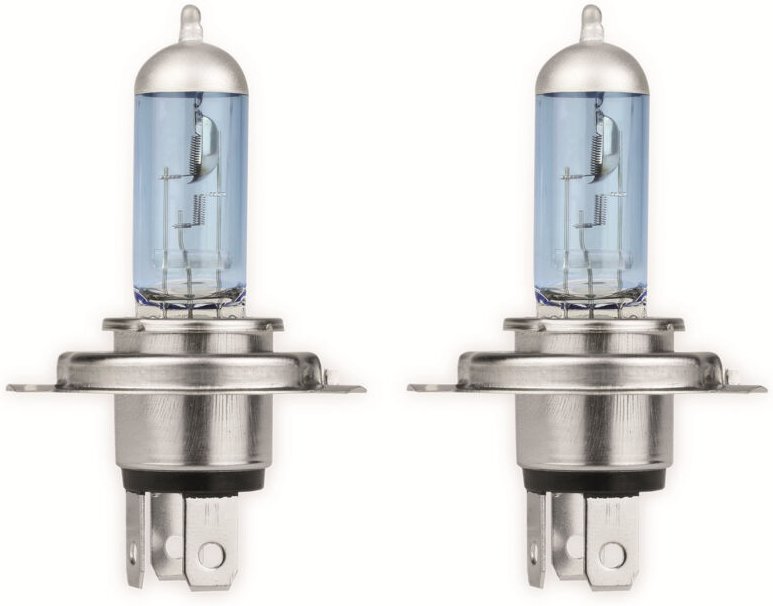 Eufab - Halogen-White Power Light H4, 12 v, 60/55 w, P43T, 2 Stück