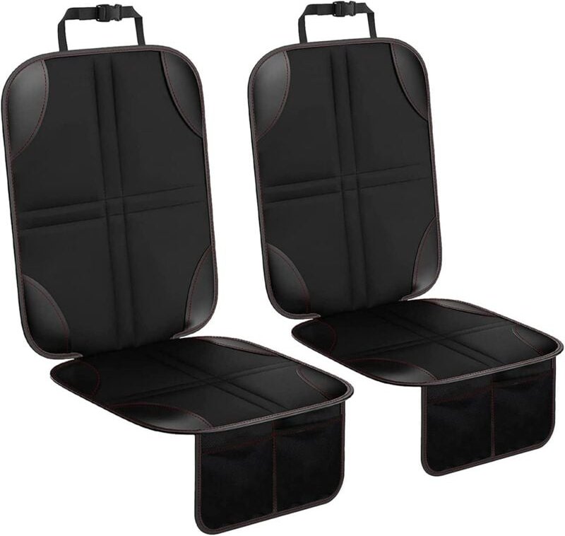 2 Stück Autositzschutz, rutschfest, mit Organizer-Taschen, universell, wasserdichtes Oxford für Kinder, Babys, Haustiere...