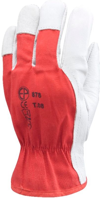 Satz mit 12 Paar Arbeitshandschuhe EUROSTRONG 880 – Handlingshandschuh mit Palmenfläche Größe 9