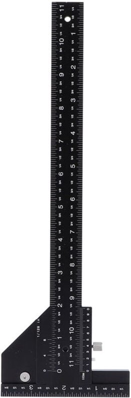 Zoternen - Holzbearbeitung T-Lineal Holzbearbeitung Aluminiumlegierung Holz Anreißer Messen Anreißlineal