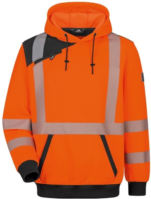 Feldtmann - Elysee Warnschutz-Hoodie Fridoli 22614 Gr. l leuchtorange/schwarz