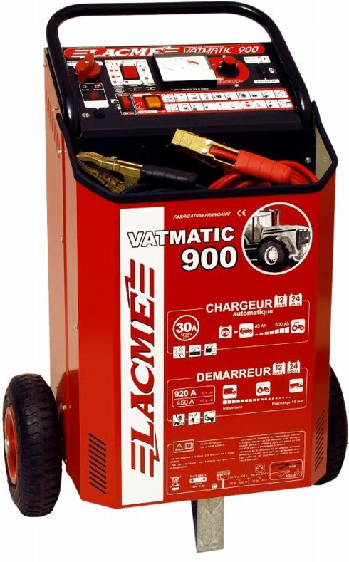 Lacme - Ladegerät Starterbatterie Vatmatic 900 12 v. Lädt 30 a. Startet 700 a - 512700