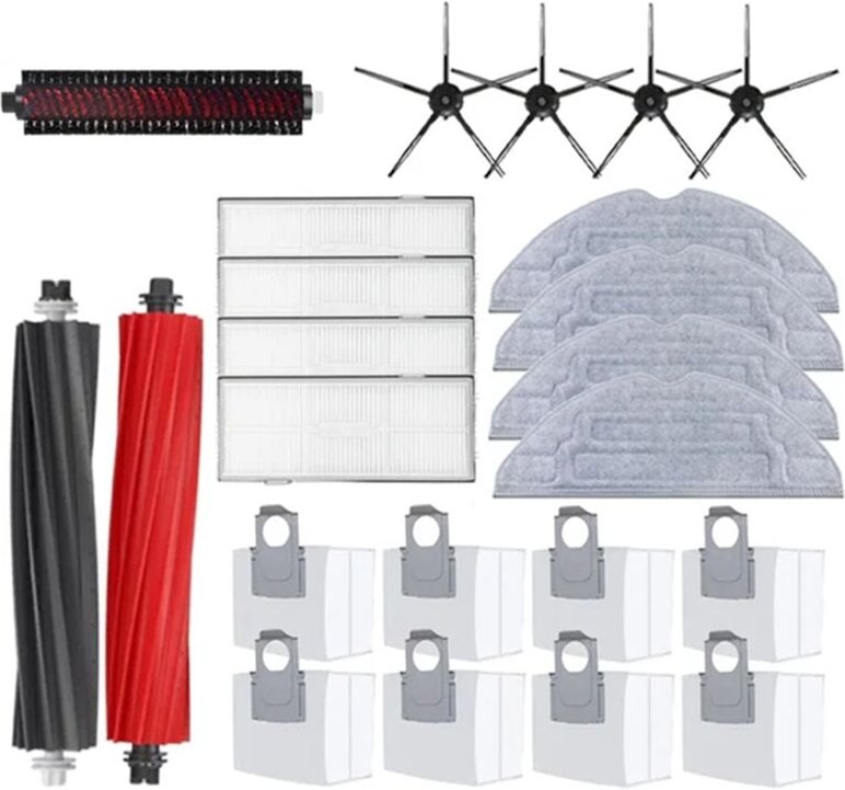 Mopp-Tuch Staubsaugerbeutel Zubehör Seitenbürste Filter Ersatzteile