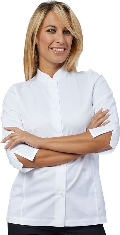 Mina weiße Frau Kochjacke - xxxl - Siggi