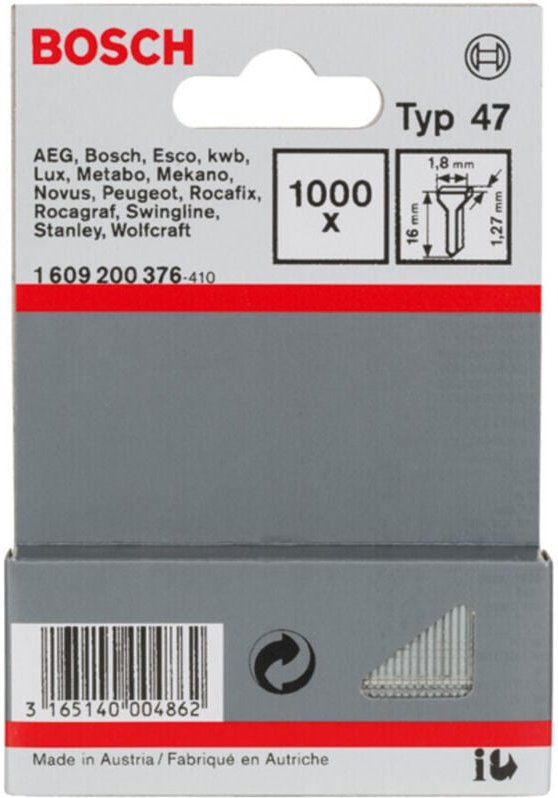 Nagel Typ 47, 16 mm, für Nagelpistolen - Bosch