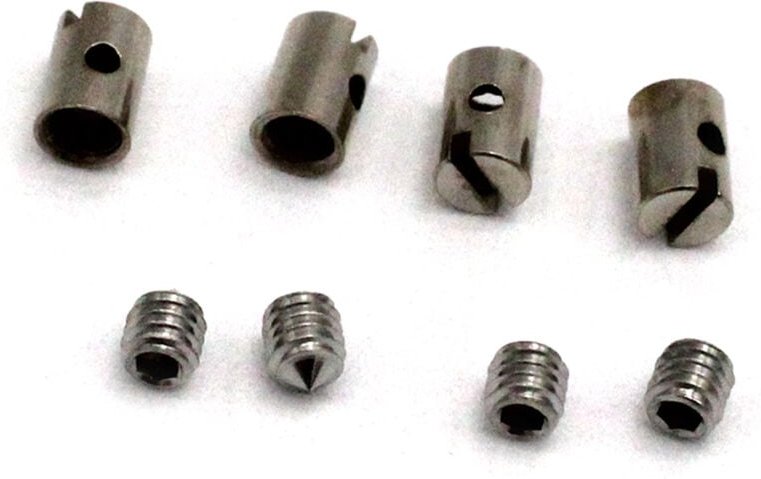 Zoternen - 4 Stück 5 mm lötfreie Kabelendkappen für Gashebel, Choke, Motorrad, Roller, atv, Rasenmäher