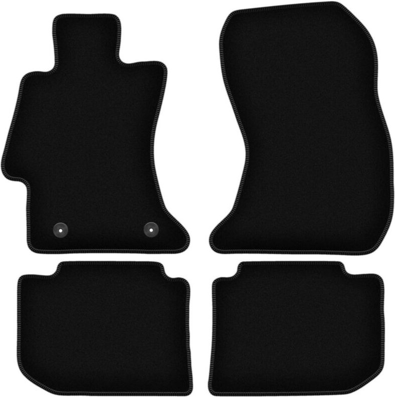 BASIC schwarze Veloursmatten für: Subaru XV Crossover (2011-2017)