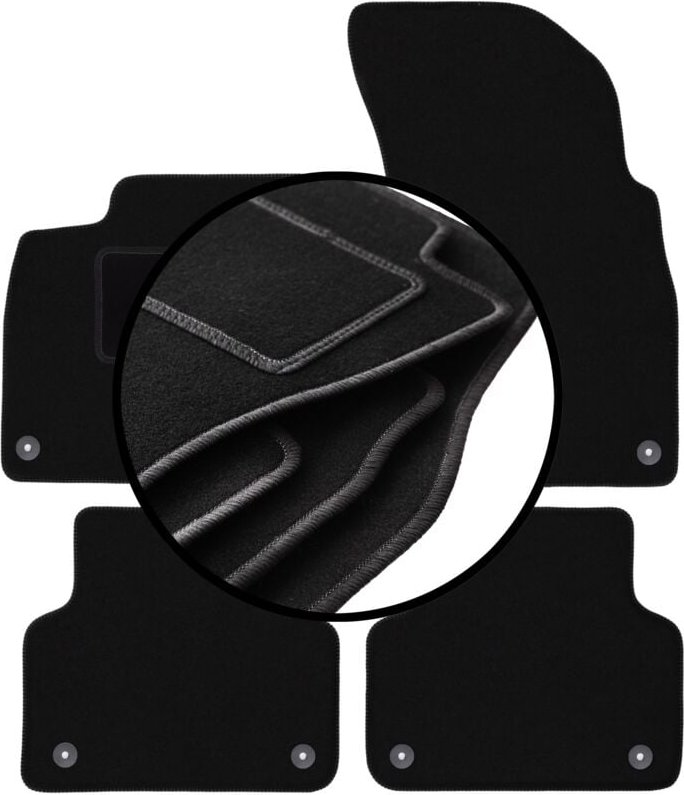 Komplettset Veloursmatten für: Audi Q8 SUV (2018-)