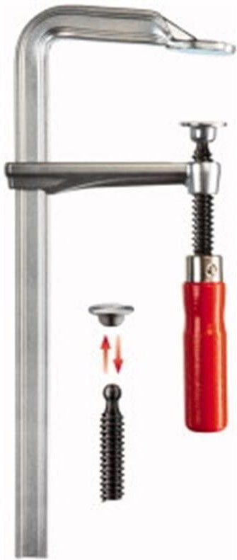 Thumbnail - Ganzstahlschraubzwinge gz Spannweite 100 mm Ausladung 60 mm Holzgriff - Bessey