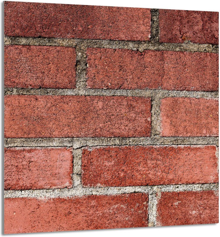 GLASPLATTE FÜR KÜCHE 60x65 Ziegel