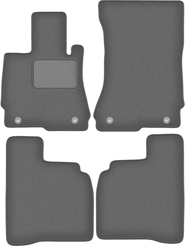 Graphit-Fußmatten für: Mercedes W221 S-Klasse Limousine lang (2005-2013)