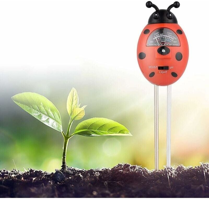 Thumbnail - SNQ - 3-in-1-Bodentester, Feuchtigkeitsmesser, Licht, pH, für Pflanzenerde, ideal für Garten, Bauernhof, Rasen, drinnen ...