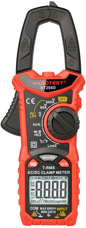 Linghhang - HT206D Einzel-Block Digitale Strommesszange Hochpräzises professionelles Multimeter Intelligente digitale ac...