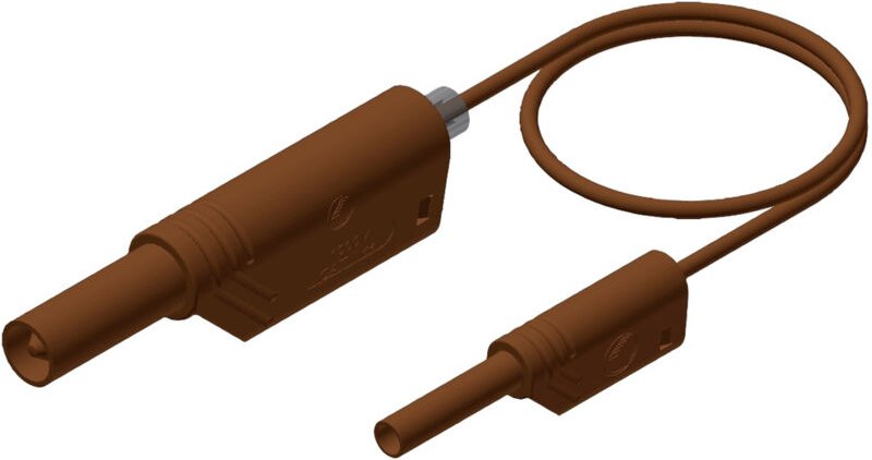 Thumbnail - Sks Hirschmann - mal s ws 2-4 100/1 Sicherheits-Messleitung Lamellenstecker 4 mm Lamellenstecker 2 mm