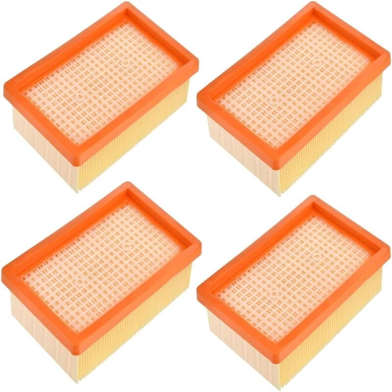 Thumbnail - 4 Stück Ersatzfilter für Kärcher MV4 MV5 MV6 Staubsauger, Flachfaltenfilter für Kärcher