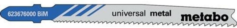 Metabo - Stichsägeblätter universal metal Nutz-L.74mm ZAhnteilung progressiv BiMetall gefräst geschränkt f.Stahlbleche/N...