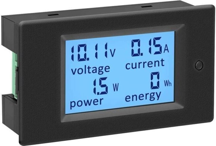 Voltmeter Amperemeter 12 V Tester Anzeige Spannung Strom Leistung Energie Digital DC 6,5–100 V 100 A Volt Ampere Watt Mu...