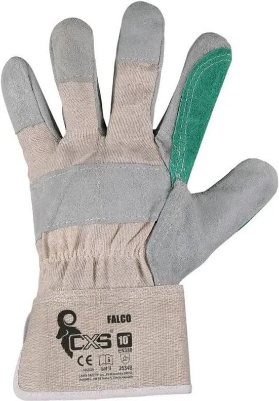 Cxs Falco Spaltleder-Verstärkte Handschuhe, Grösse 10 – 6 Paar – Rek Sk 0097