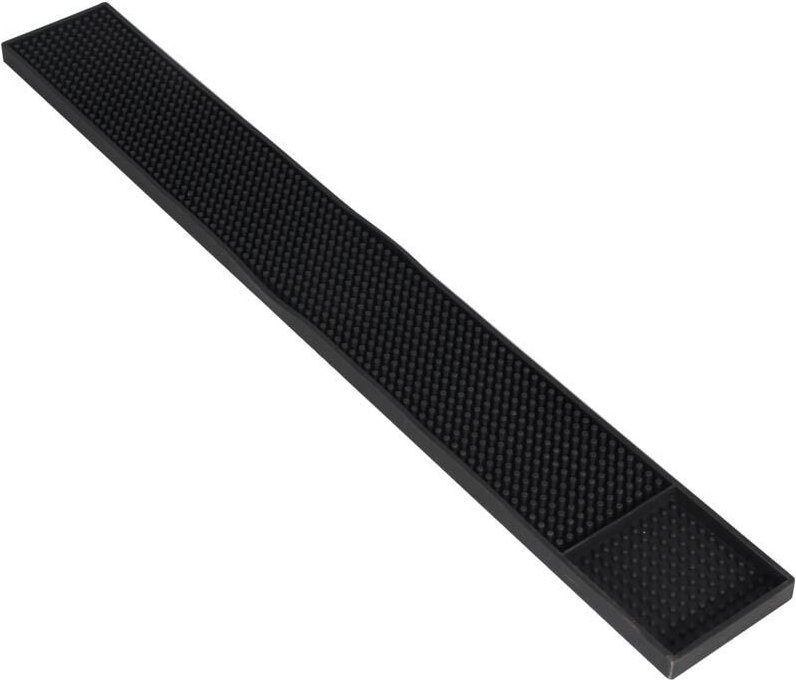 Thumbnail - Abtropfmatte für Teller, 60x8x1 cm, schwarz, rutschfeste Abtropfmatte mit wasserdichter Schicht