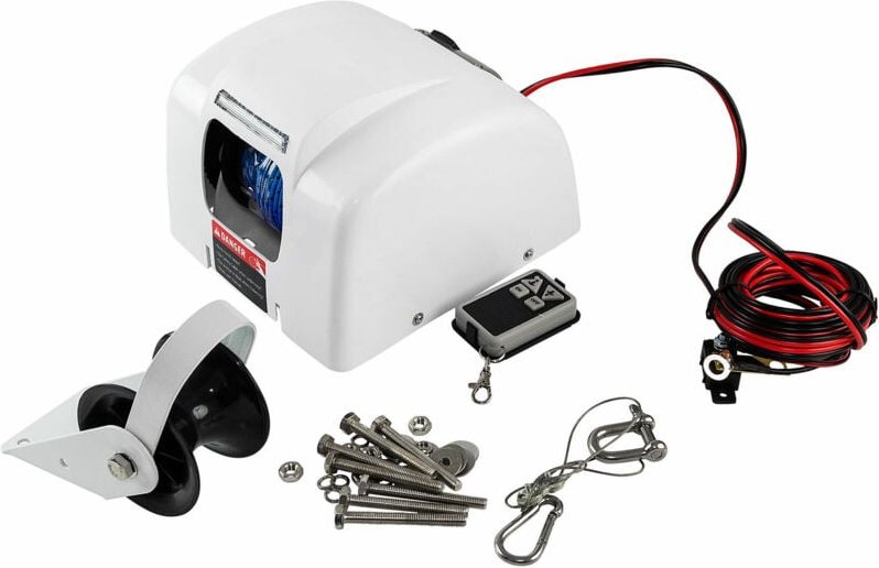 Thumbnail - 45 lbs Salzwasser Boot elektro Ankerwinde Marine mit drahtloser Fernbedienung