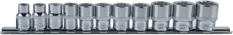3/8' CHROMEplus 12-kant-Stecknuss-Satz, 11-tlg 8-19mm