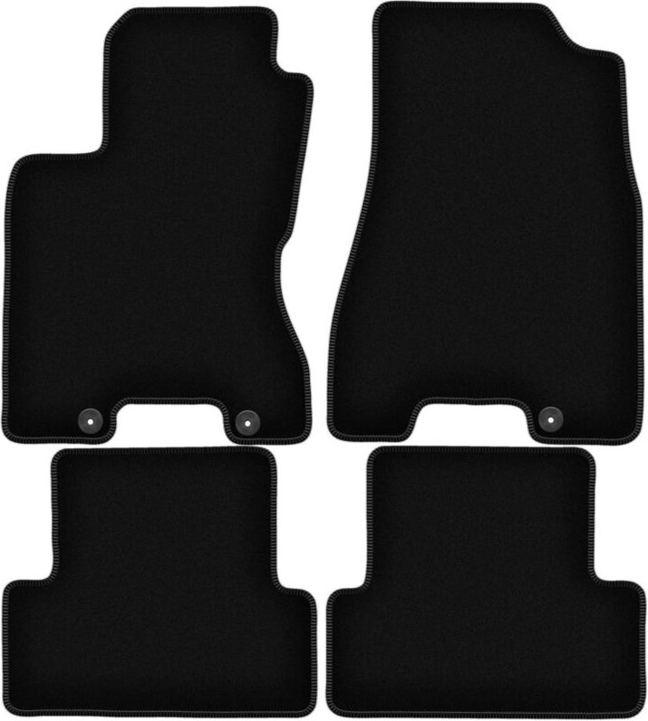 BASIC schwarze Veloursmatten für: Nissan X-Trail II T31 SUV (2007-2014)
