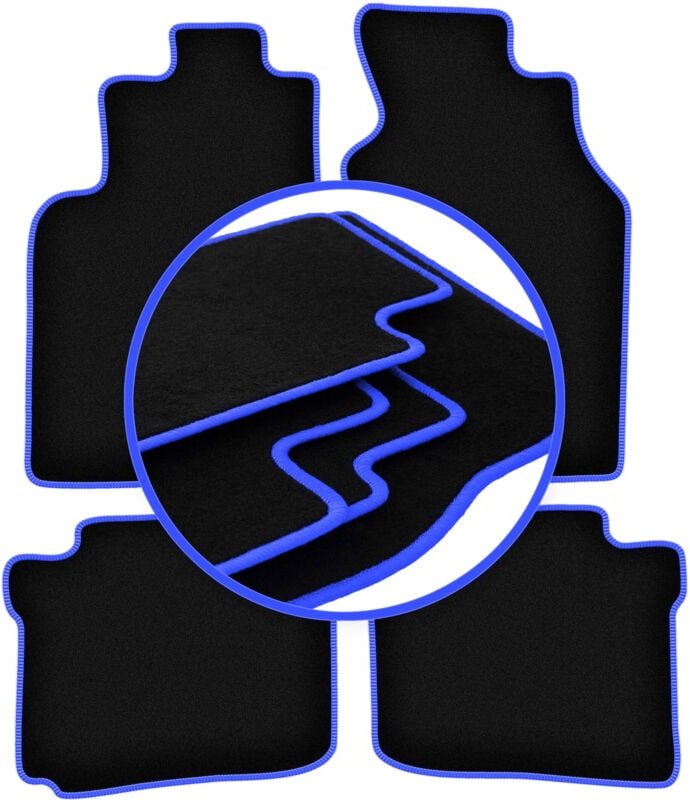 CARLUX-BLUE Autofußmatten für: Mitsubishi Space Star Minivan (1999-2005)