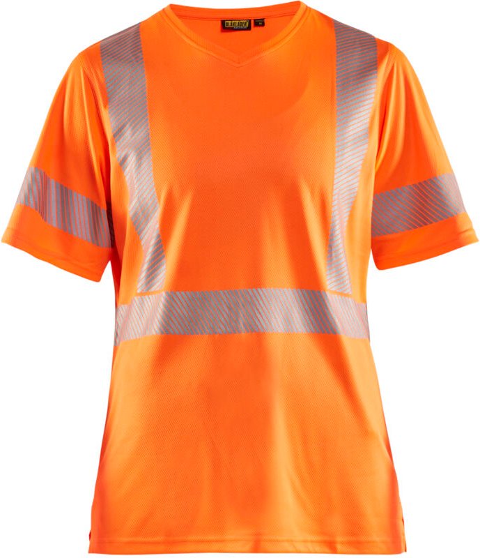 Hochsichtbares Anti-UV Arbeitst-T-Shirt für Damen 3336 - Neonorange L