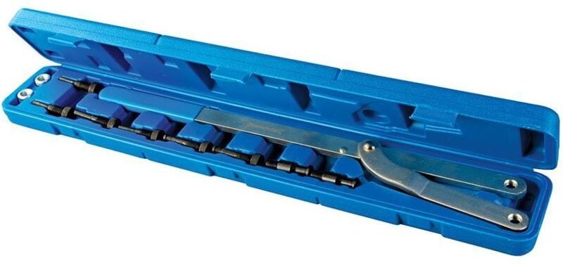 Silverline - Universal-Riemenscheibenhalter mit Tauschzapfen, 11-tlg. Satz 6–16 mm