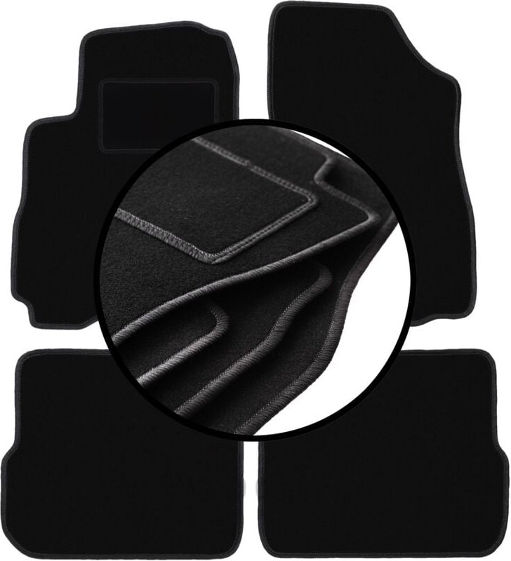 Komplettset Veloursmatten für: Mitsubishi Outlander I SUV (2001-2006)