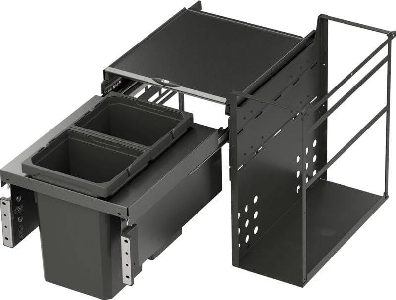 Vauth-sagel - vs envi Water Einbau Abfallsammler mit 2x 10l Mülleimer 562x488x508mm lavagrau