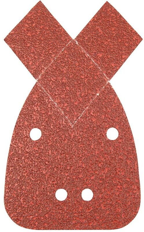 Delta-Klettschleifblätter mit zwei Abreißspitzen, 140 mm, 10er-Pckg. 60er-Körnung