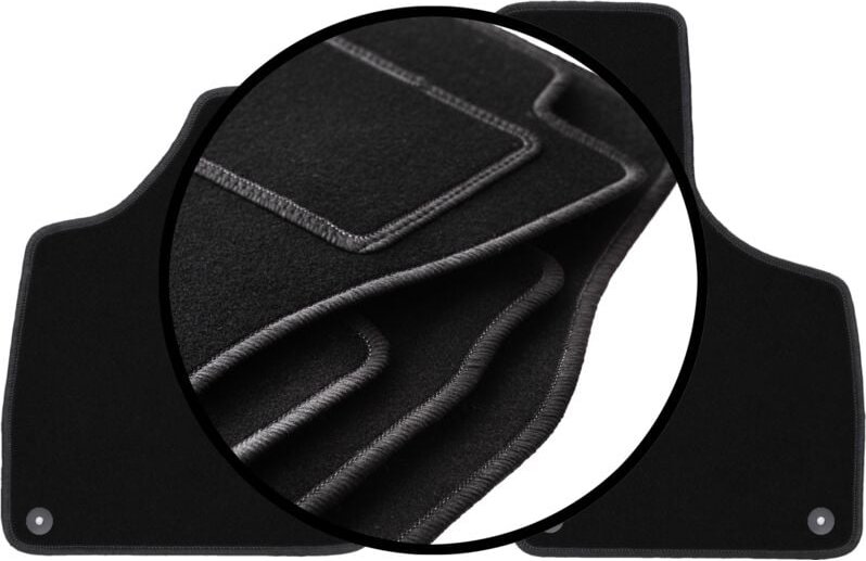 Komplettset Veloursmatten für: Audi TT II 8J Cabrio, Roadster, Coupé (2006-2014)