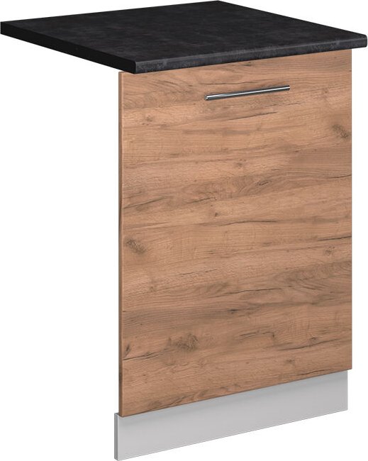 Vicco - Geschirrspülblende Fame-Line, Goldkraft Eiche, 60 cm , ap Anthrazit