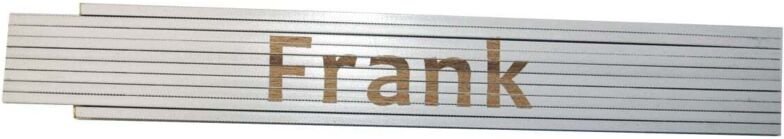 Zollstock Frank 2 m weiß Zollstock