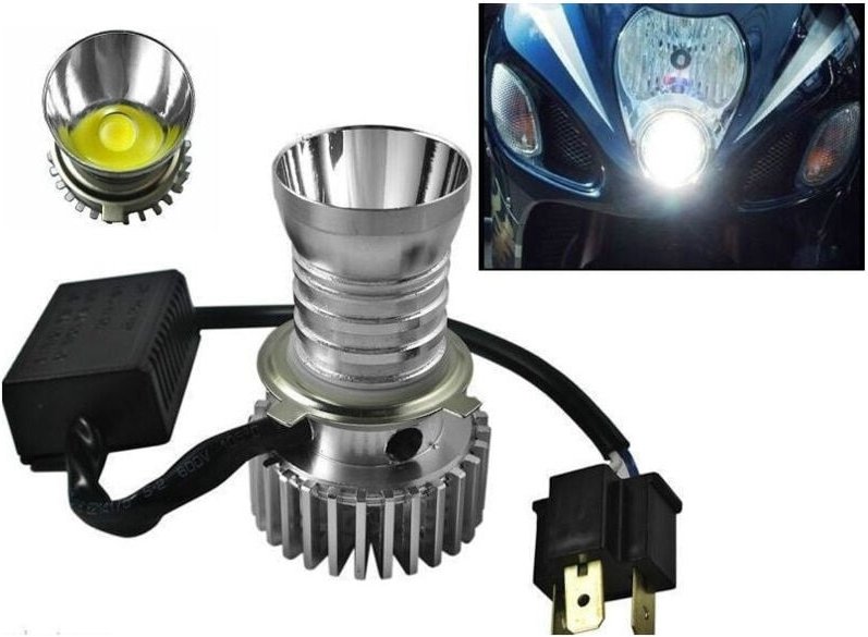 Trade Shop Traesio - Trade Shop - kit für moto lampada led motocicletta faro xenon luce bianca 8000K 20 w ZY1962 -