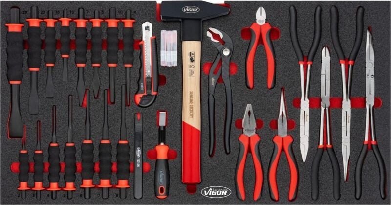 VIGOR Zangen, Schaber Satz, für Series XL, 28-tlg., Anzahl Werkzeuge: 28