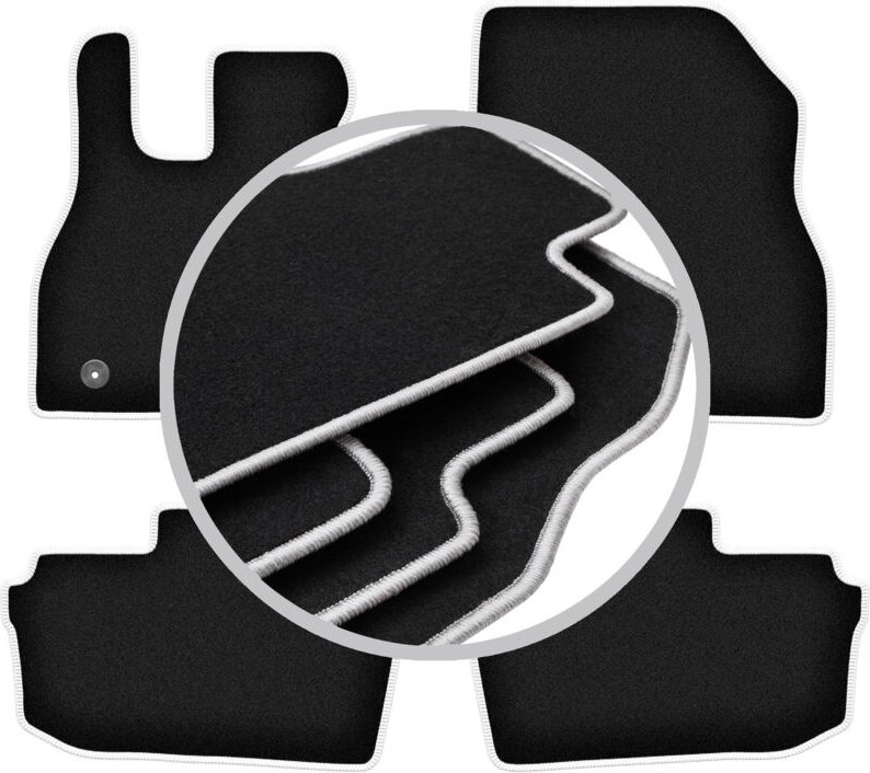 CARLUX-SILVER Autofußmatten für: Nissan Leaf II Fließheck (2017-)