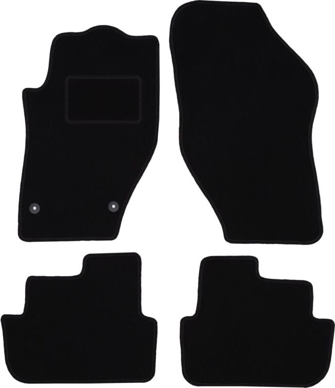 Schwarze Veloursmatten für: Peugeot 308 CC Cabrio (2007-2013)