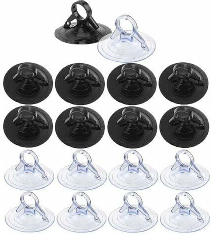 45 mm Saugnapf, 60 Stück transparente Saugnäpfe, Auto-Saugnapf ohne Haken, kleiner transparenter Saugnapf für Auto-Sonne...