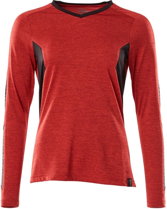 Accelerate T-Shirt, Damenpassform mit feuchtigkeitstransportierendem coolmax® pro, langarm, V-Ausschnitt Gr. l verkehrsr...