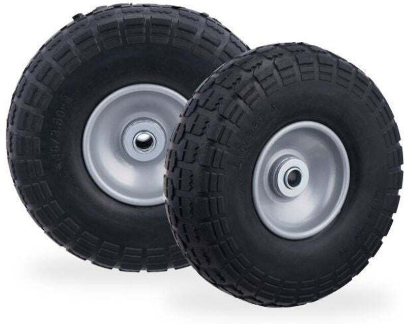 Set of 2 pu wheelbarrow tyres