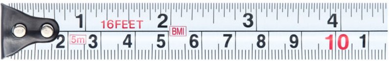 Rollbandmaß mm-/Zoll-Ablesung, 396 Zoll - BMI