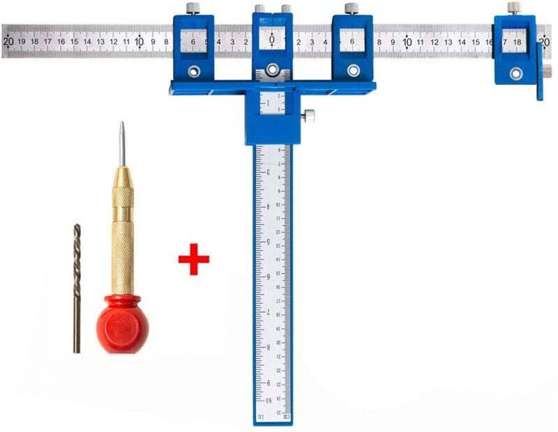 Holzbohrer-Ortungsgerät, Holzbohrer-Führungswerkzeug für Schrankknöpfe und -griffe, einfache Installation – und gewichte...