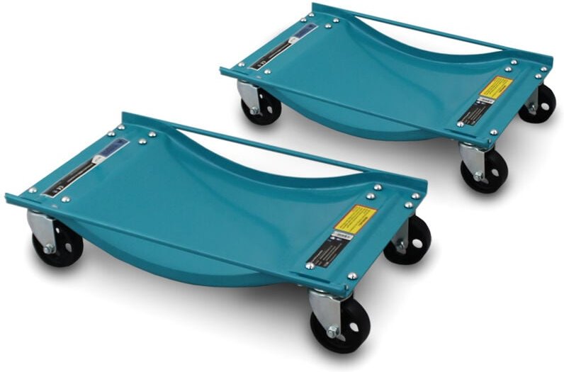 2 Stück Rangierhilfe für pkw Auto Rangierroller Rangierheber Roller - Bituxx