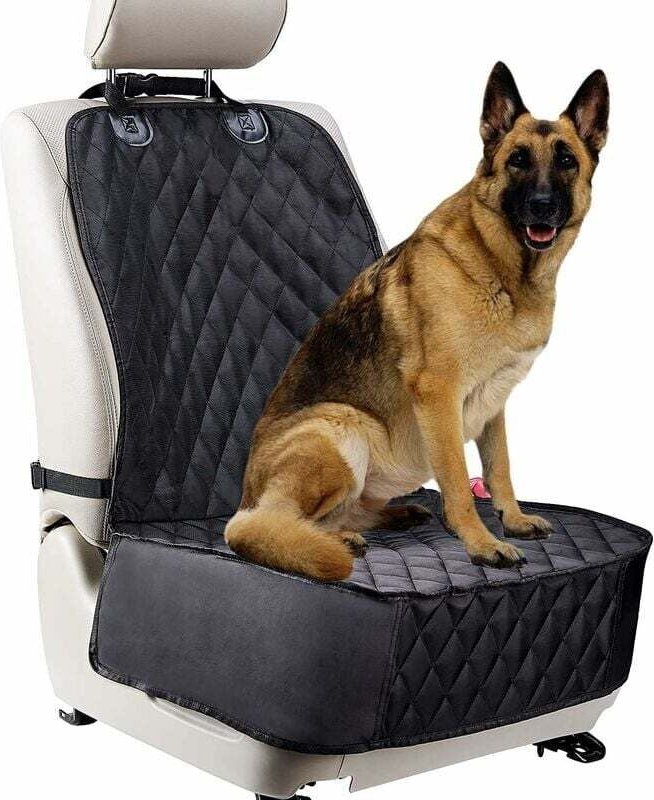 Thumbnail - Hunde-Autositzbezug für Vordersitze. Wasserdichter und kratzfester Autositzschutz für Hunde. Passend für die meisten LKW...