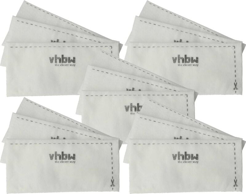 Thumbnail - 15x Staubsaugerfilter Ersatz für Miele SF-SAC20, SF-SAC30, 3944711 für Staubsauger - Abluftfilter Weiß - Vhbw