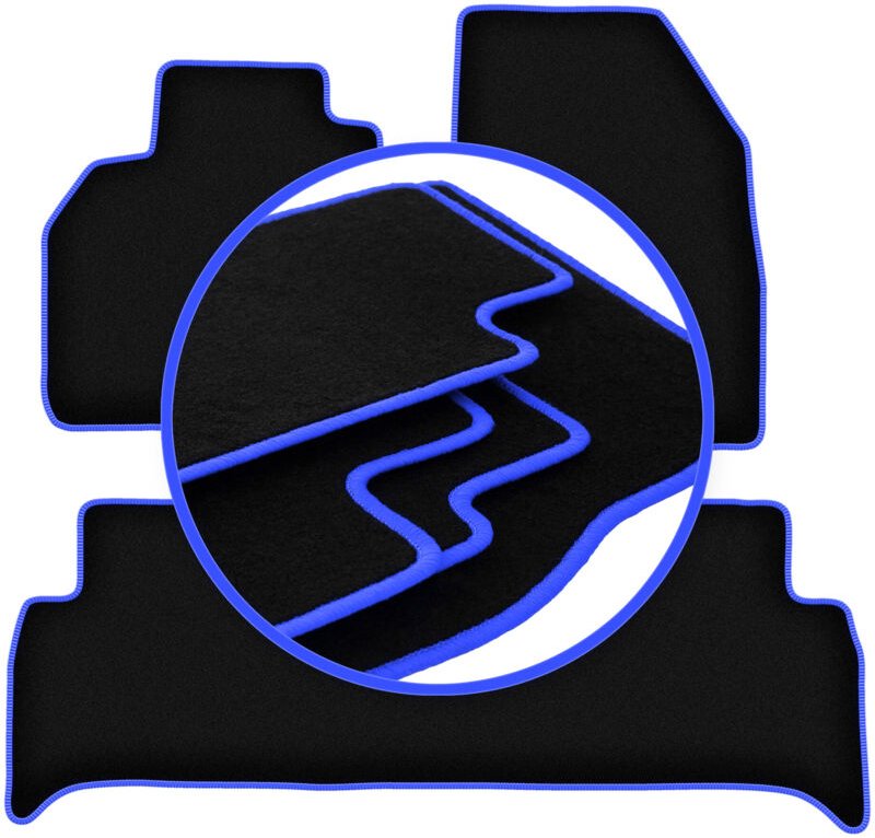 CARLUX-BLUE Autofußmatten für: Renault Grand Scenic III Minivan (2009-2016)
